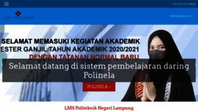 What Lms.polinela.ac.id website looked like in 2021 (2 years ago)