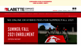 What Labette.edu website looked like in 2021 (2 years ago)
