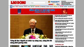 What Laodong.vn website looked like in 2021 (2 years ago)