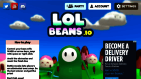 What Lolbeans.io website looked like in 2021 (2 years ago)