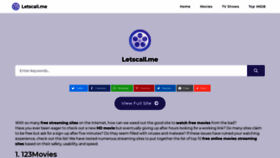 What Letscall.me website looked like in 2021 (2 years ago)
