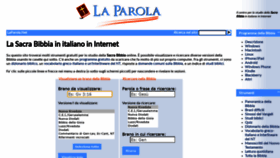 What Laparola.net website looked like in 2021 (2 years ago)