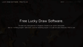What Lucky-draw.sg website looked like in 2021 (2 years ago)
