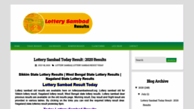 What Lotterysambad.info website looked like in 2021 (2 years ago)
