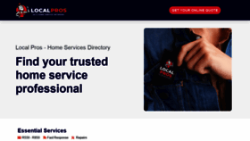What Localpros.co.za website looked like in 2021 (3 years ago)