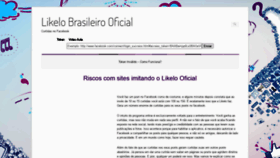 What Likelo.com.br website looked like in 2021 (2 years ago)