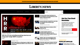What Liberty.news website looked like in 2021 (2 years ago)