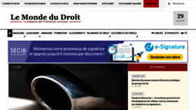 What Lemondedudroit.fr website looked like in 2021 (2 years ago)