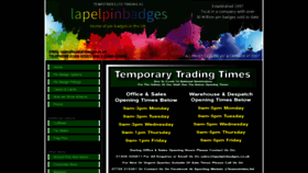 What Lapelpinbadges.co.uk website looked like in 2021 (2 years ago)