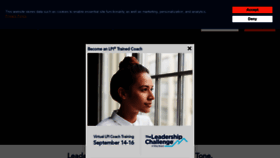 What Leadershipchallenge.com website looked like in 2021 (2 years ago)