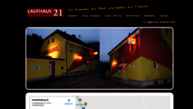 What Laufhaus21.at website looked like in 2021 (2 years ago)