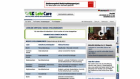 What Lehrcare.de website looked like in 2021 (2 years ago)