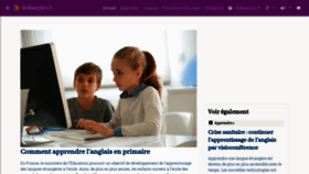What Leslangues.fr website looked like in 2021 (2 years ago)