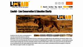 What Lionaid.org website looked like in 2021 (2 years ago)