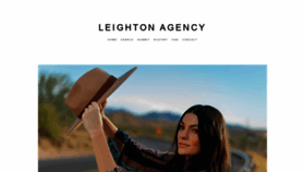 What Leightonagency.com website looked like in 2021 (2 years ago)