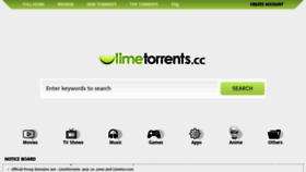 What Limetorrents.proxyninja.org website looked like in 2021 (2 years ago)