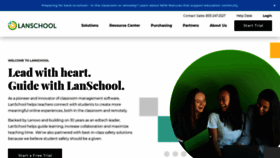 What Lanschool.com website looked like in 2021 (2 years ago)