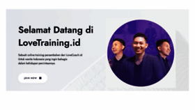 What Lovetraining.id website looked like in 2021 (2 years ago)