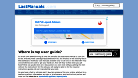 What Lastmanuals.com website looked like in 2021 (2 years ago)