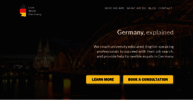 What Liveworkgermany.com website looked like in 2021 (2 years ago)
