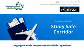 What Languagescanada.ca website looked like in 2021 (2 years ago)