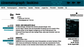 What Leokino.at website looked like in 2021 (4 years ago)