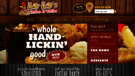 What Loloschickenandwaffles.com website looked like in 2021 (2 years ago)