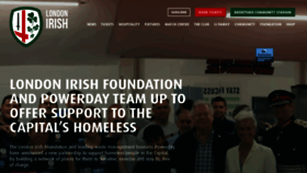 What London-irish.com website looked like in 2021 (2 years ago)