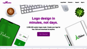 What Logogarden.com website looked like in 2021 (2 years ago)