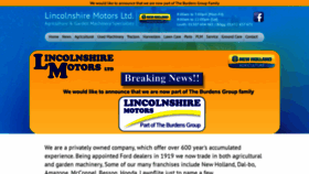 What Lincsmotors.co.uk website looked like in 2021 (2 years ago)