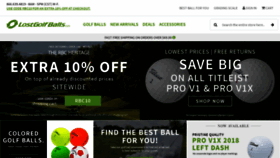 What Lostgolfballs.com website looked like in 2021 (2 years ago)