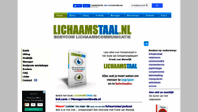 What Lichaamstaal.nl website looked like in 2021 (2 years ago)