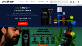 What Letsshave.com website looked like in 2021 (2 years ago)