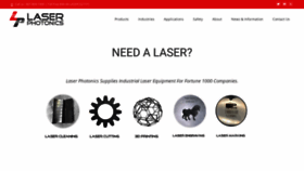 What Laserphotonics.com website looked like in 2021 (2 years ago)