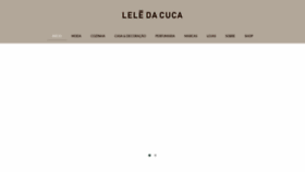 What Leledacuca.com.br website looked like in 2021 (3 years ago)