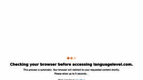 What Languagelevel.com website looked like in 2021 (2 years ago)