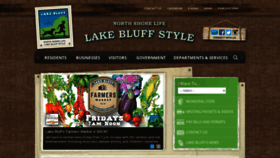 What Lakebluff.org website looked like in 2021 (2 years ago)