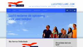 What Luchtreclame.com website looked like in 2021 (2 years ago)