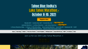 What Laketahoemarathon.com website looked like in 2021 (2 years ago)