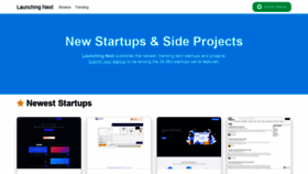 What Launchingnext.com website looked like in 2021 (2 years ago)