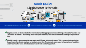 What Ligginit.com website looked like in 2021 (2 years ago)