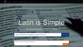 What Latin-is-simple.com website looked like in 2021 (2 years ago)