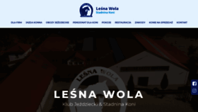What Lesnawola.pl website looked like in 2021 (2 years ago)