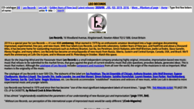 What Leorecords.com website looked like in 2021 (2 years ago)