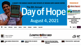 What Lompocrecord.com website looked like in 2021 (2 years ago)