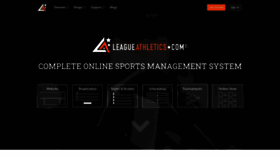 What Leagueathletics.com website looked like in 2021 (2 years ago)