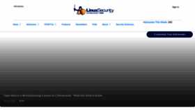 What Linuxsecurity.com website looked like in 2021 (2 years ago)
