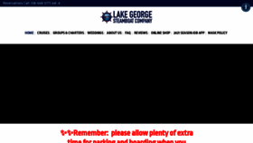 What Lakegeorgesteamboat.com website looked like in 2021 (2 years ago)
