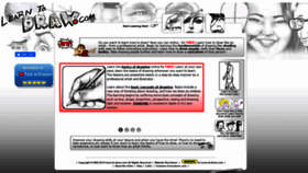 What Learn-to-draw.com website looked like in 2021 (2 years ago)