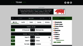 What Livescore.teamtalk.com website looked like in 2021 (2 years ago)